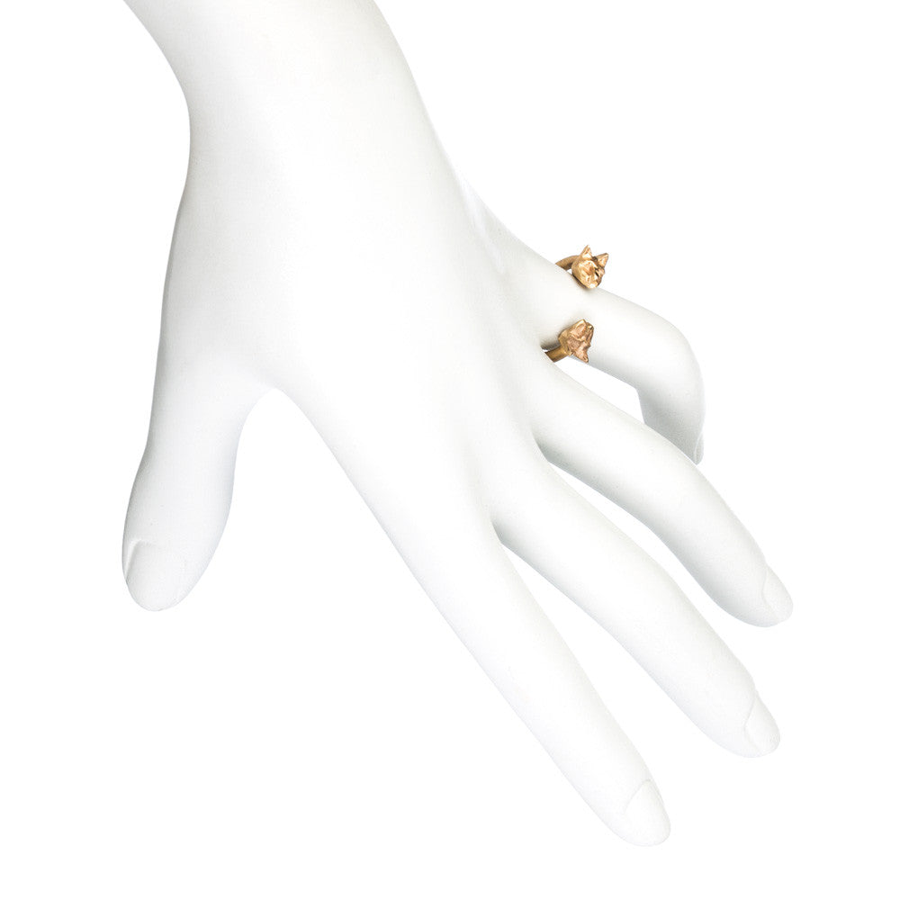 TINY DOUBLE CAT RING