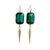 Deco Dagger and Emerald Lucite
