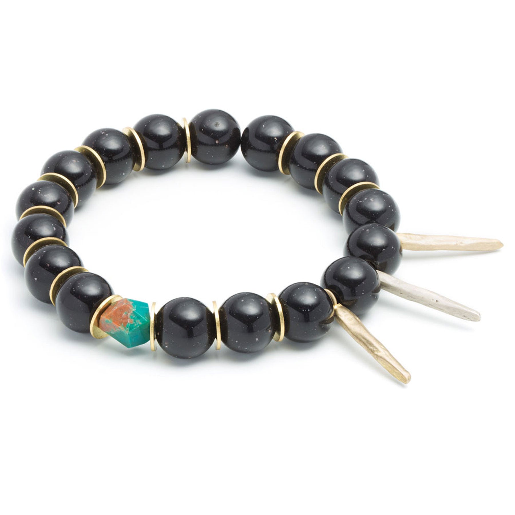 SMALL BLACK LUCITE AND DAGGERS