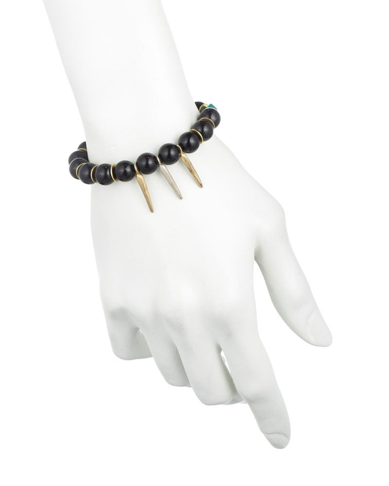 SMALL BLACK LUCITE AND DAGGERS