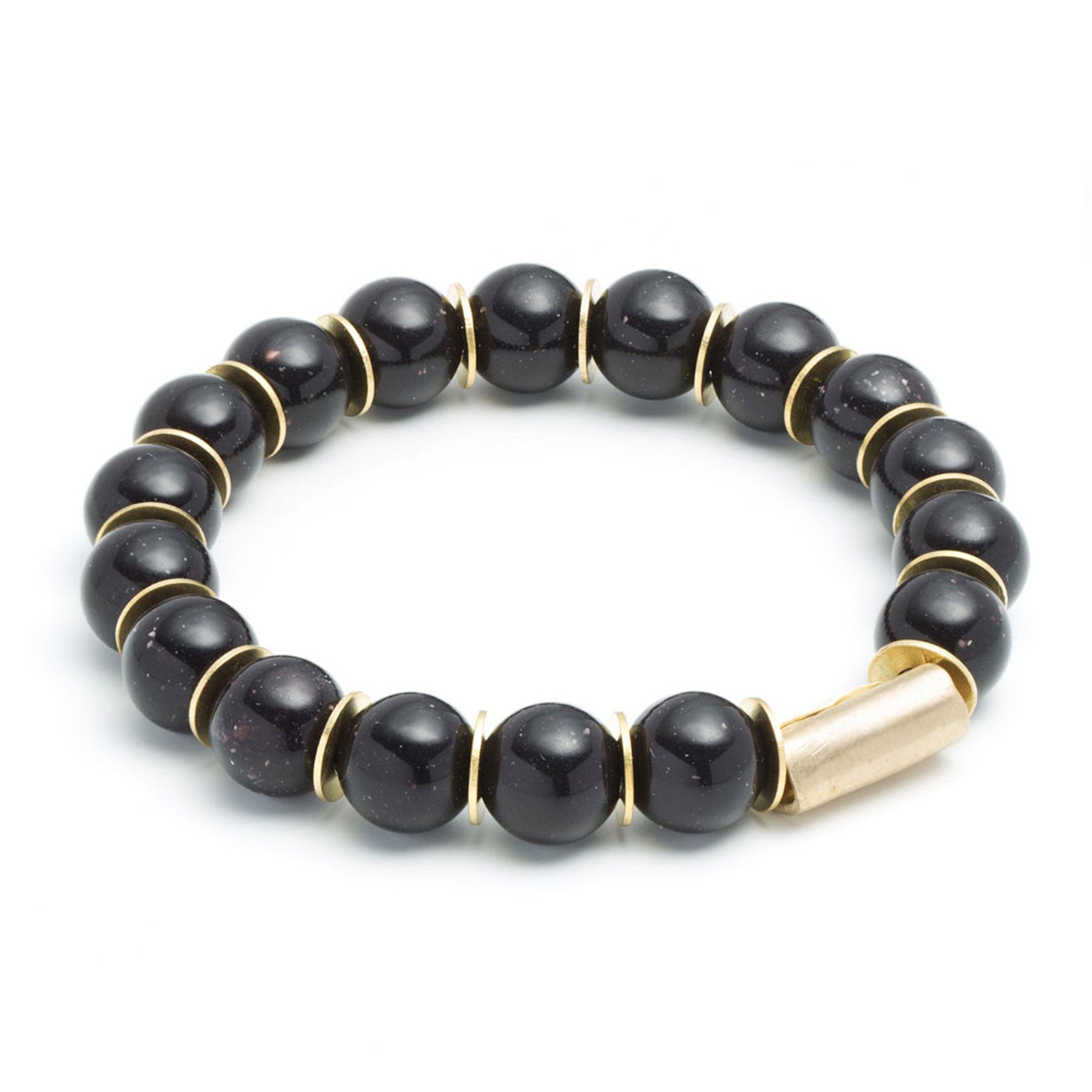 SMALL BLACK LUCITE AND TUBE