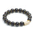 SMALL BLACK LUCITE AND TUBE