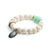 Chrysoprase and Vintage Bone Bracelet