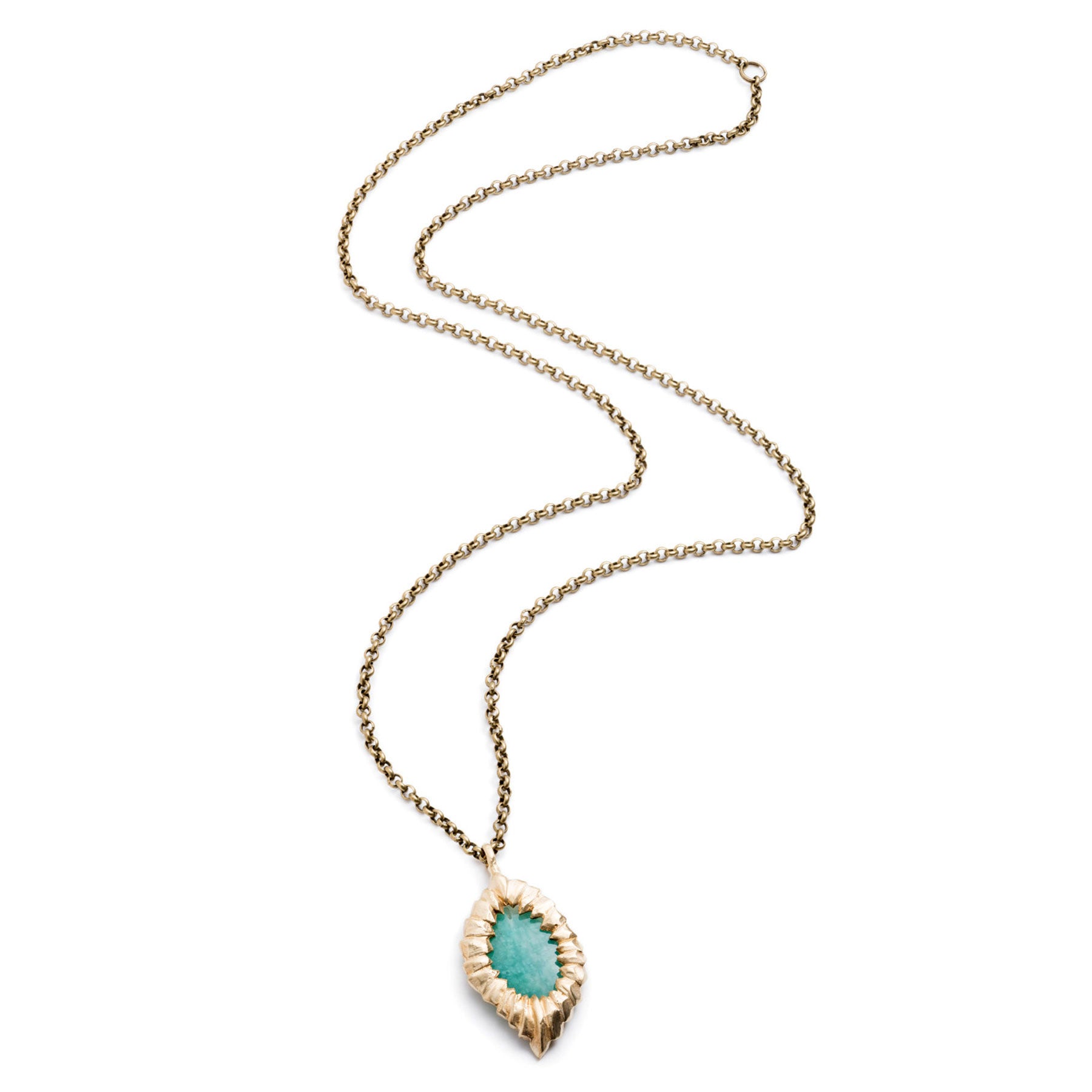 DECO LARGE CHRYSOPRASE PENDANT