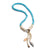Triple Charms and Vintage Glass Necklace