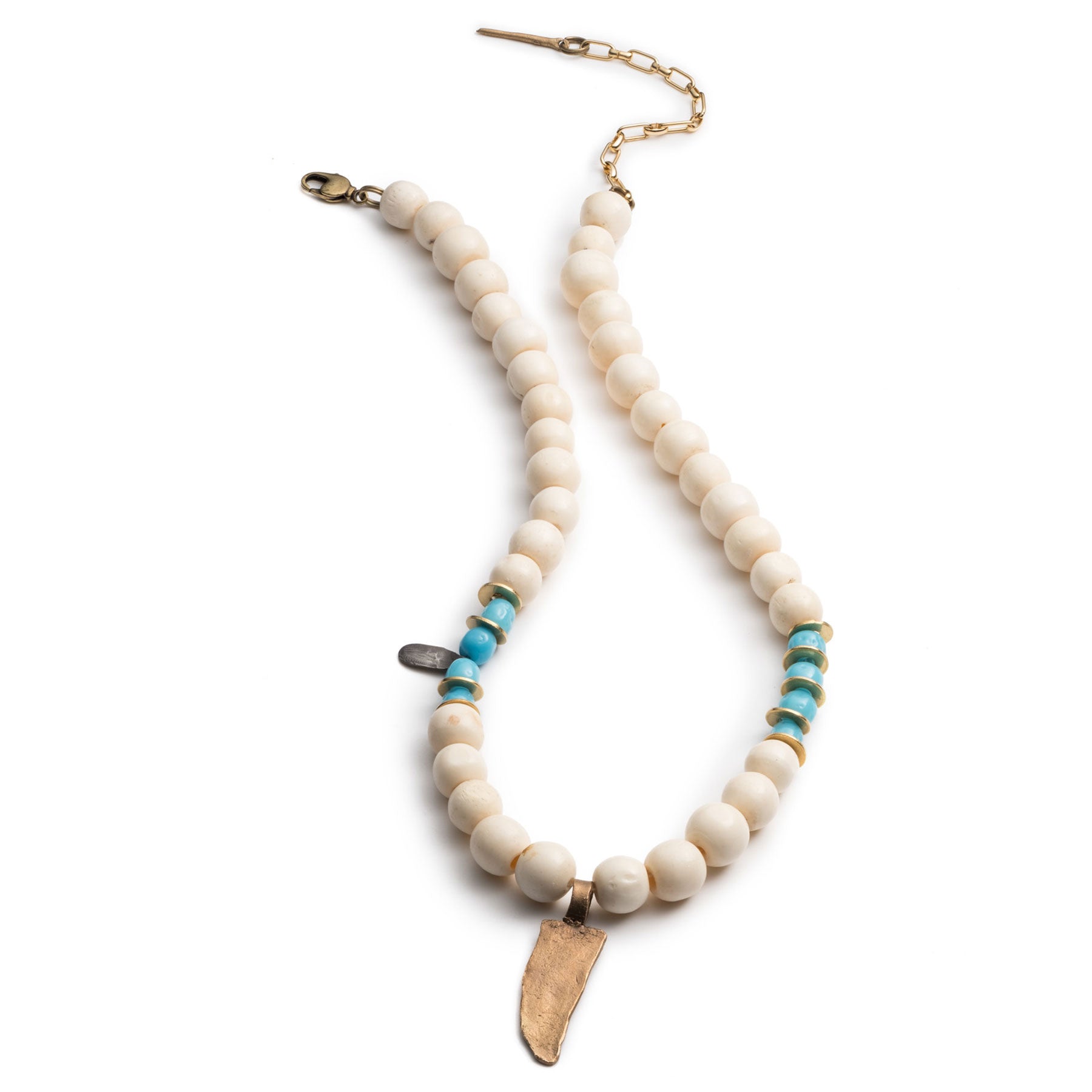 Vintage Bone and Dagger Necklace