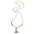 DECO GREEN BERYL AND LUCITE NECKLACE