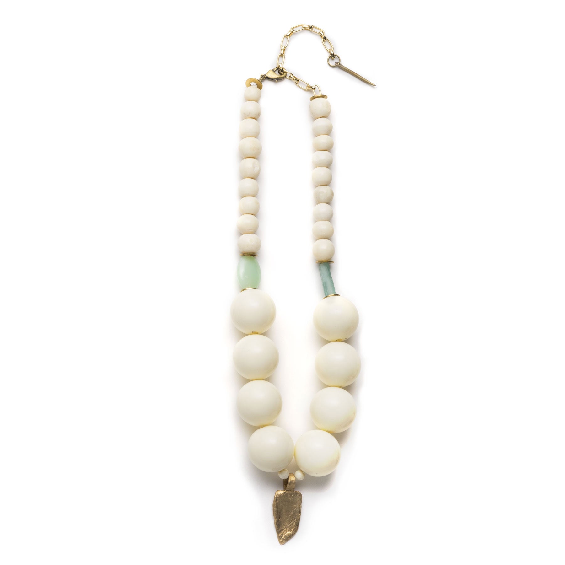Large Lucite and Dagger Necklace