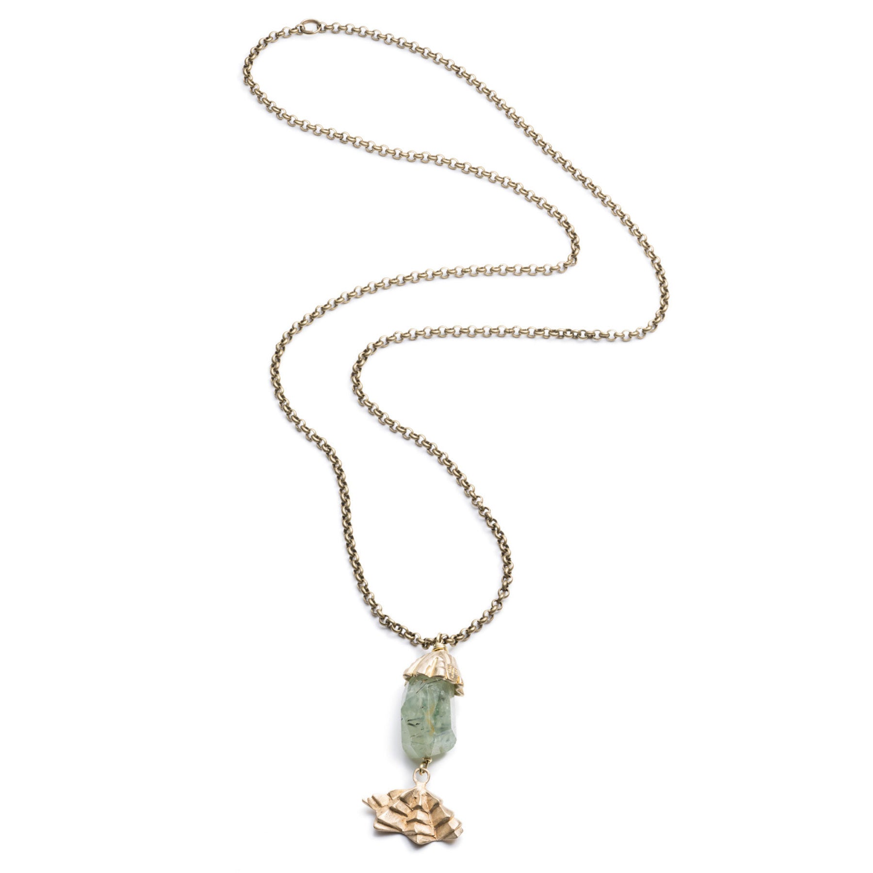 DECO PREHNITE AND FAN PENDANT