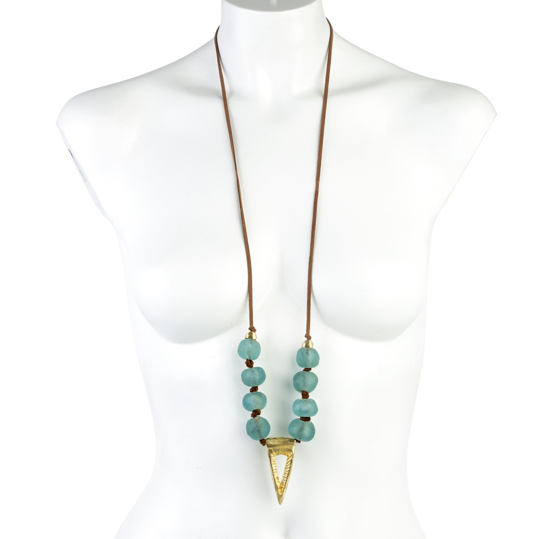 TRIANGLE AND LIGHT BLUE GLASS