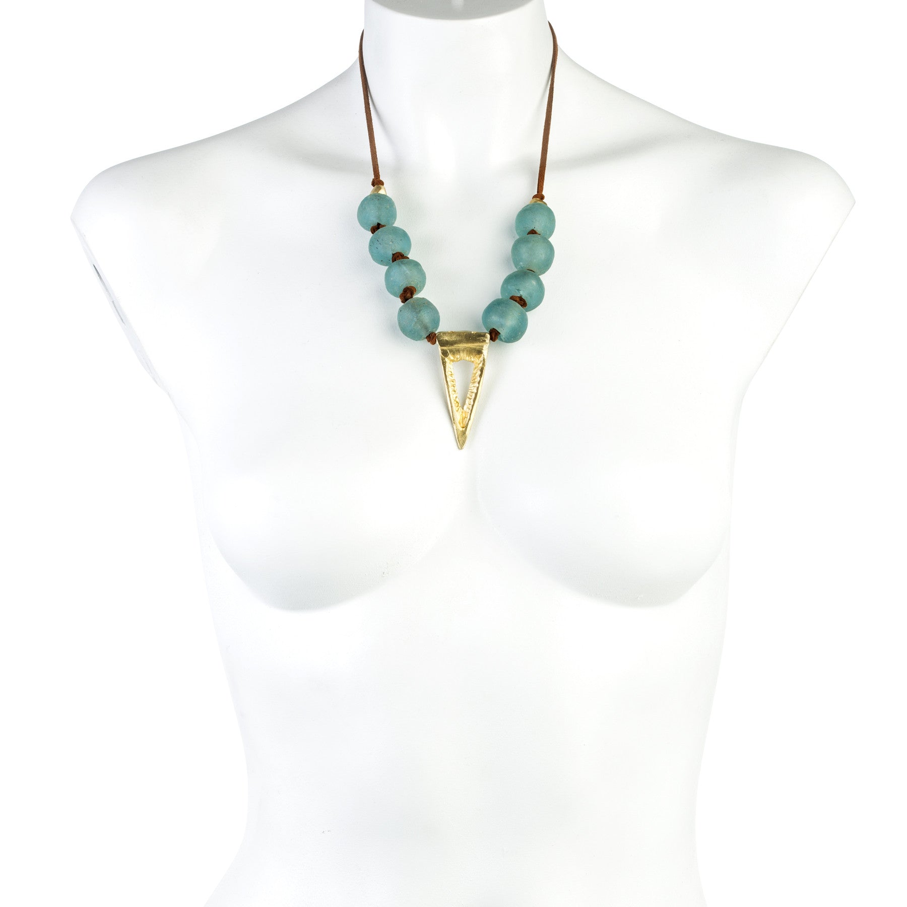TRIANGLE AND LIGHT BLUE GLASS