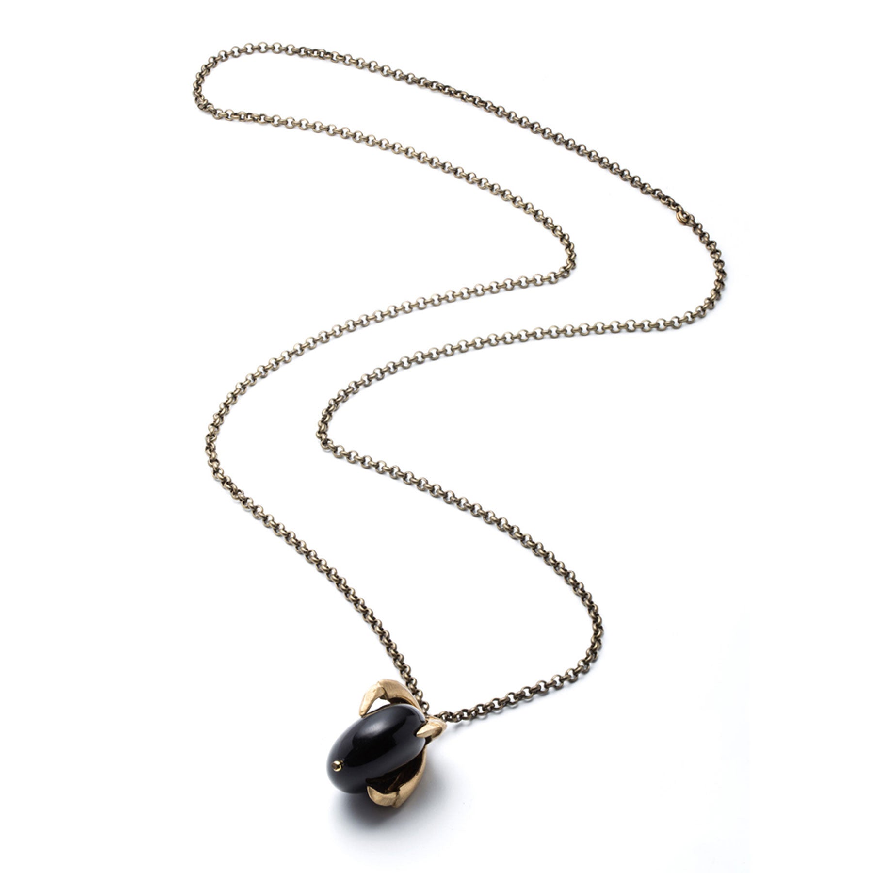 LARGE CLAW AND BLACK LUCITE
