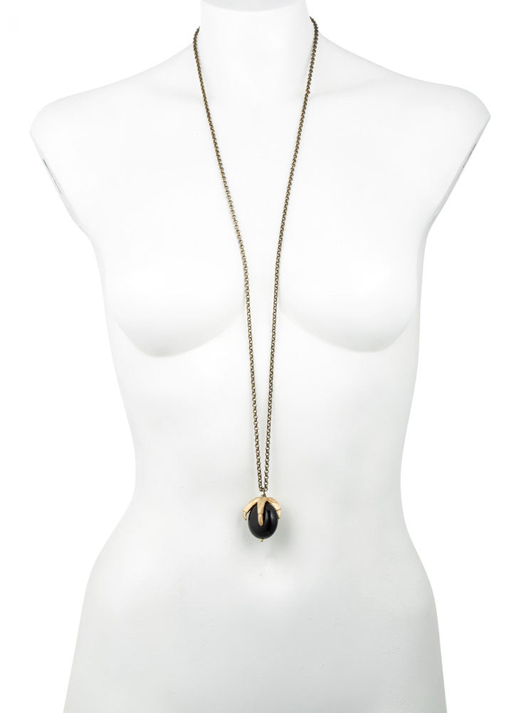 LARGE CLAW AND BLACK LUCITE