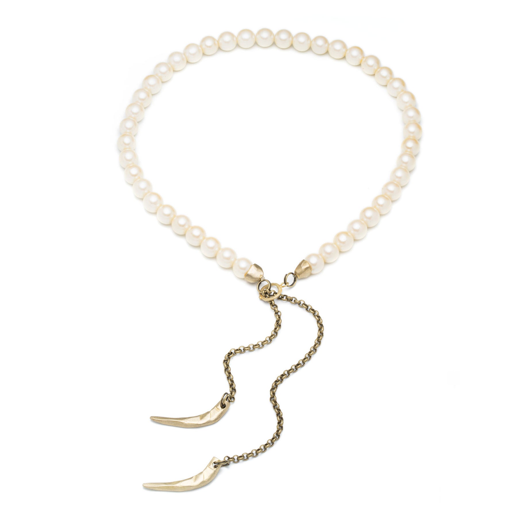 DOUBLE CLAWS WITH SMALL PEARLS