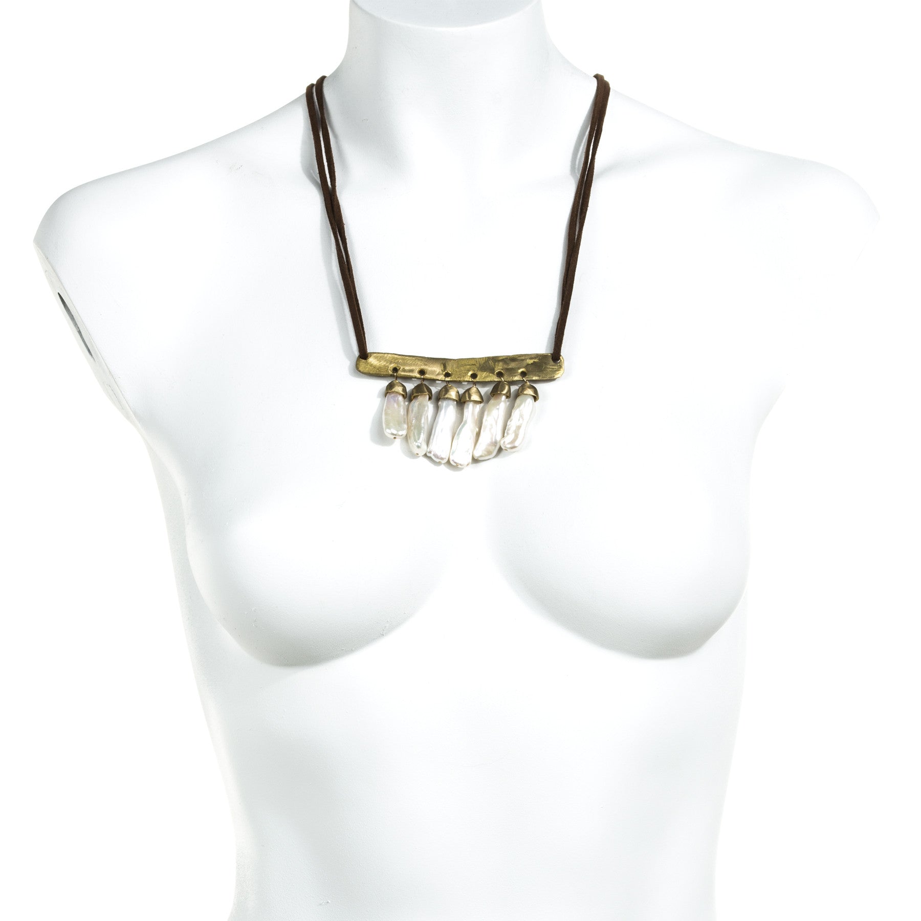 ELONGATED RECTANGLE WITH PEARLS