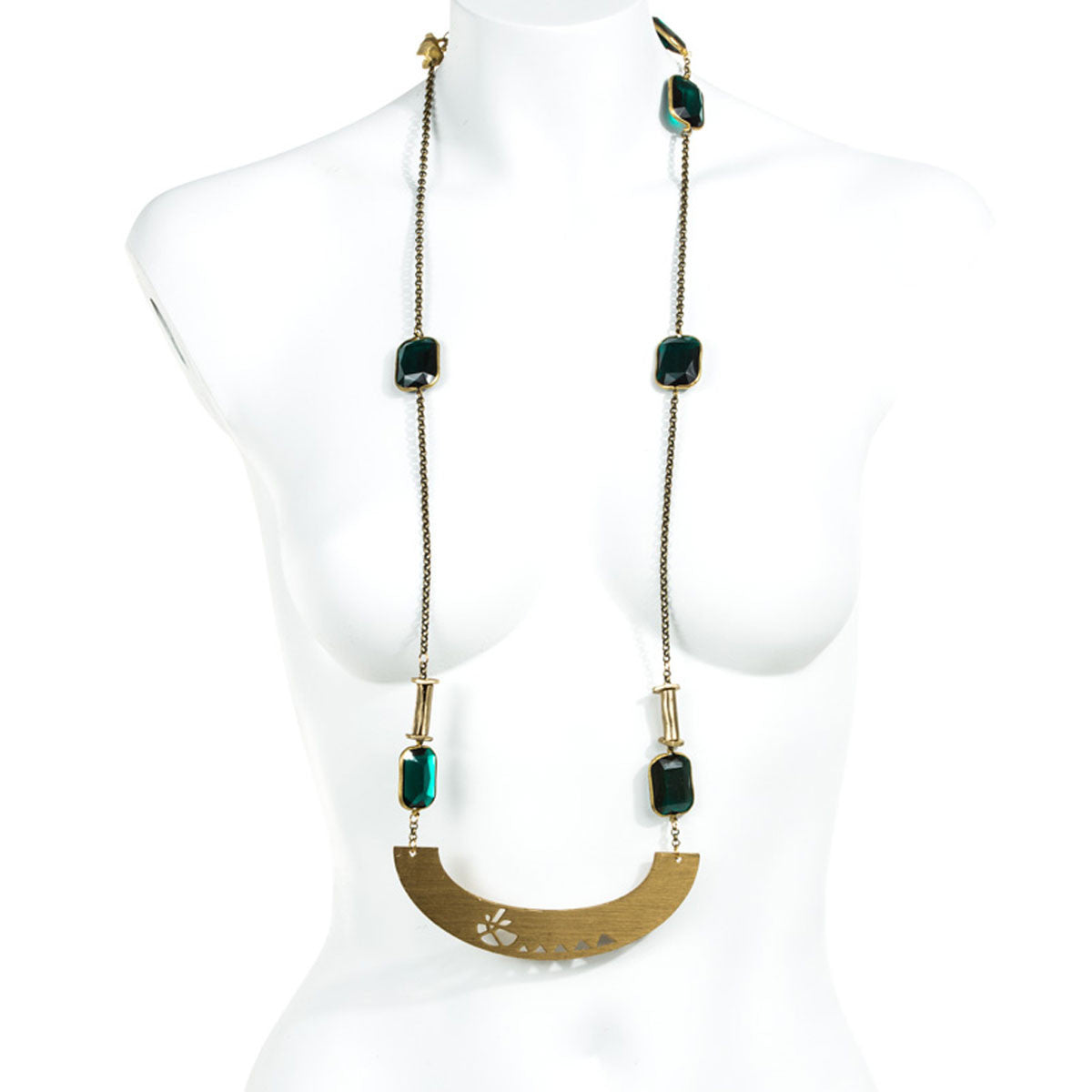 ARCH AND EMERALD LUCITE