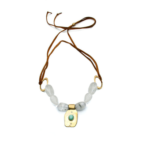 RECTANGLE WITH CHRYSOPRASE AND SAPPHIRES