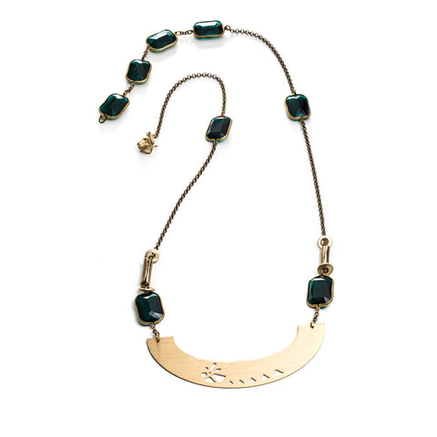 ARCH AND EMERALD LUCITE